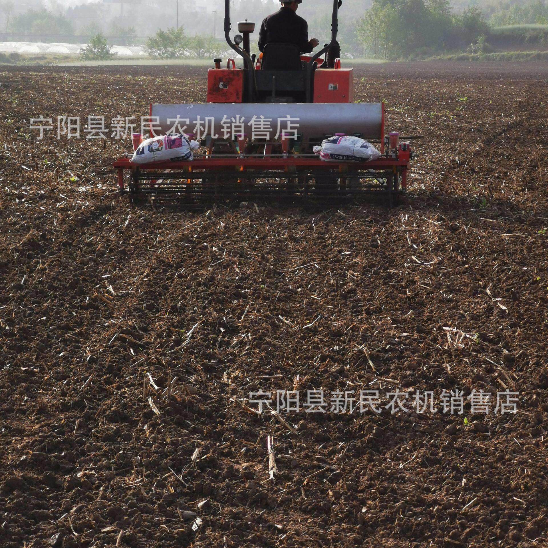 芝麻播种机圆盘谷子粱蔬菜播种机草种子点播机行距株距可调