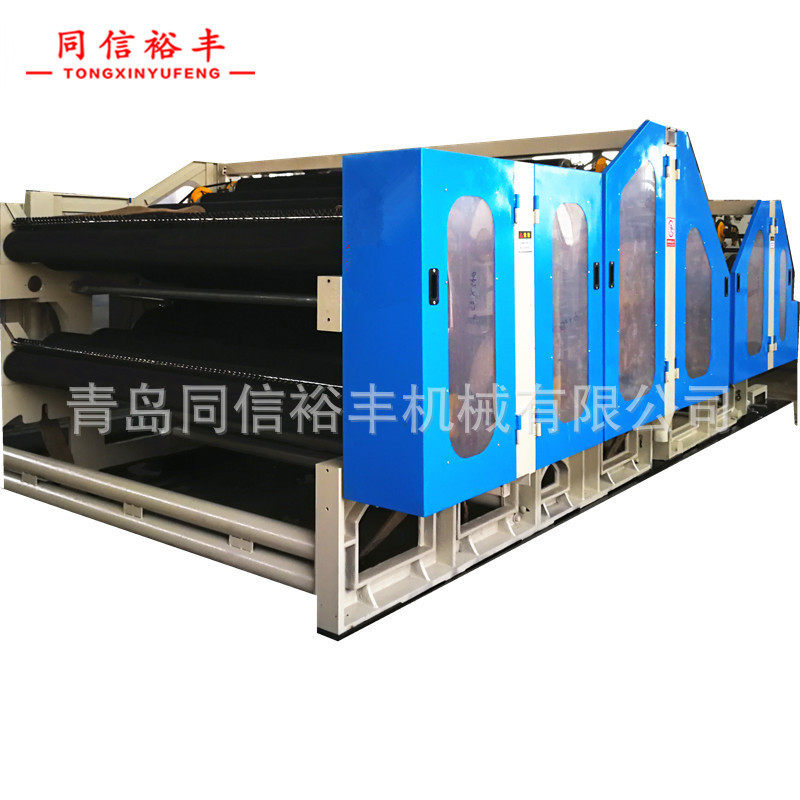 供应100g-600g彩色工艺毛毡/绿色防尘土工布生产线专用梳理机