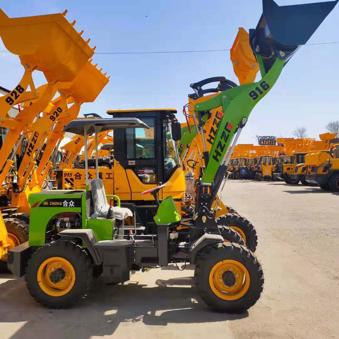 小型养殖场农用四轮铲车 四驱柴油装载机 建筑工地工程小铲车