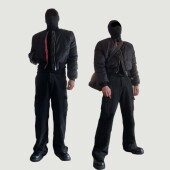 双面拼色拳击bomber短款 正肩棉服夹克男秋冬简约宽松美式 百搭外套