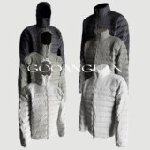 谷安关排骨羽绒服200g高充三防新国标90白鸭绒短款 轻量化保暖外套