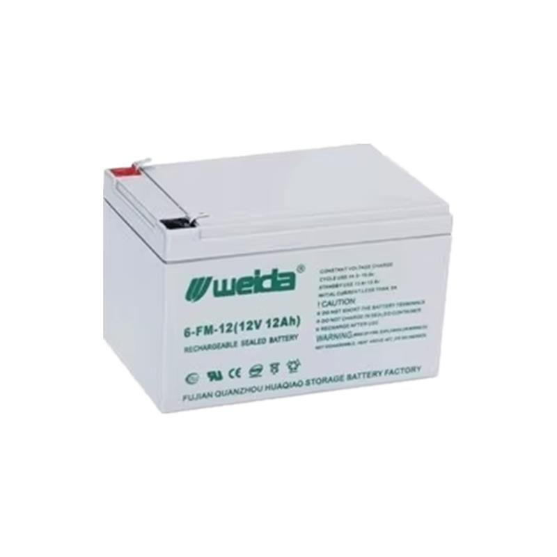 Weida威达蓄电池6-FM-12 12V12AH免维护铅酸蓄电池UPS机房消防EPS