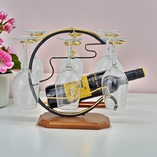 饰红酒酒柜摆件架子新摆酒内创意中式 悬挂装 架酒展示架家用倒挂