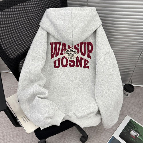 【官方正品】WASSUP廓型连帽上衣