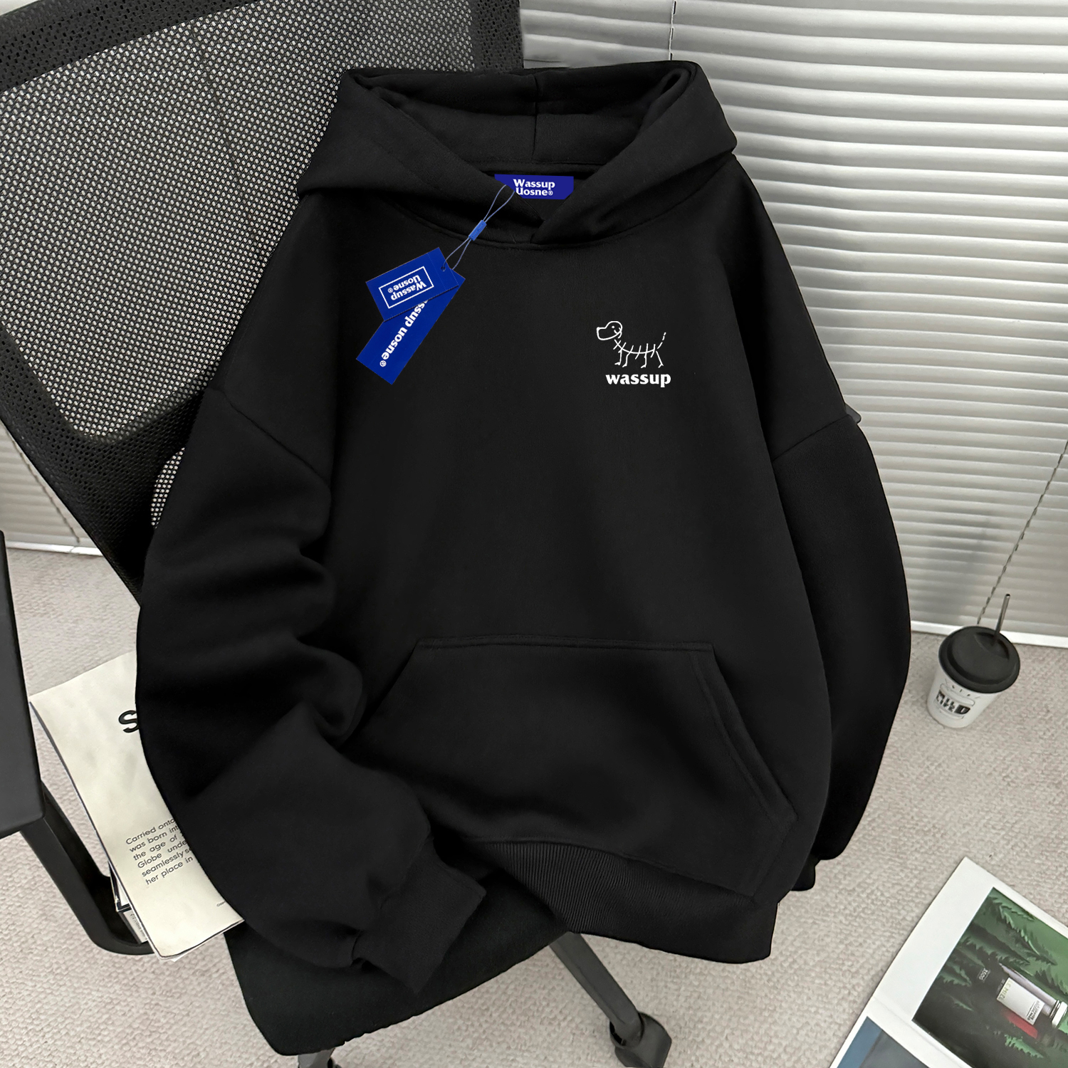 【官方正品】WASSUP重磅连帽卫衣