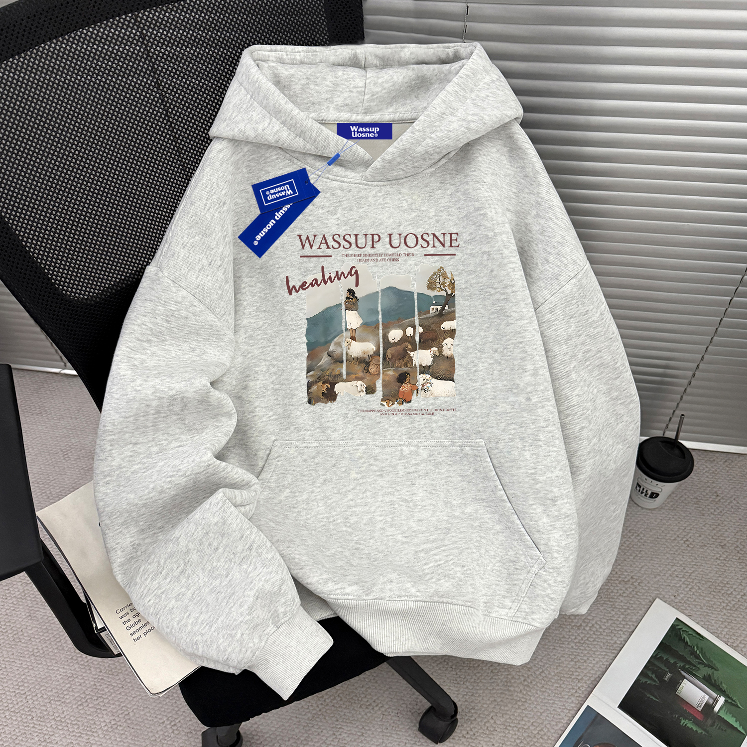 【官方正品】WASSUP重磅连帽卫衣