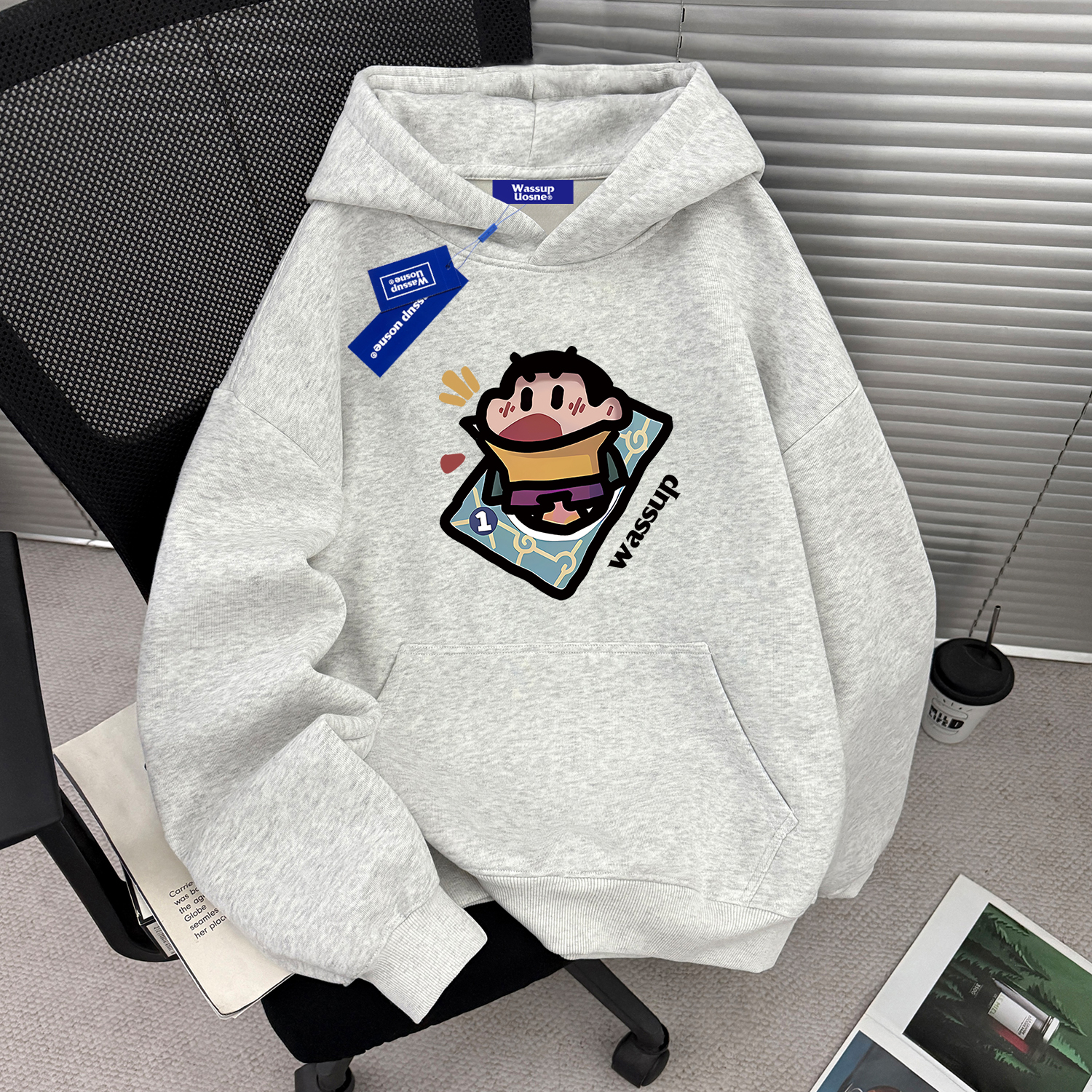 【官方正品】WASSUP重磅连帽卫衣