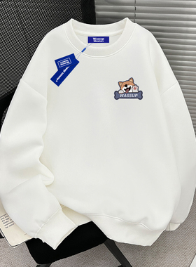WASSUP重磅秋冬圆领卫衣男女2025新款卡通oversize宽松潮牌上衣