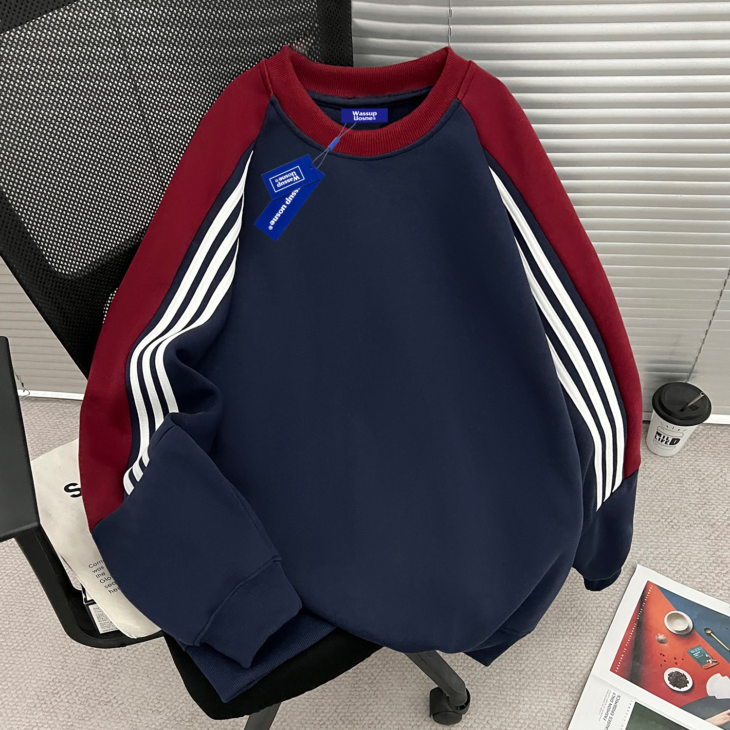 【官方正品】WASSUP重磅圆领卫衣