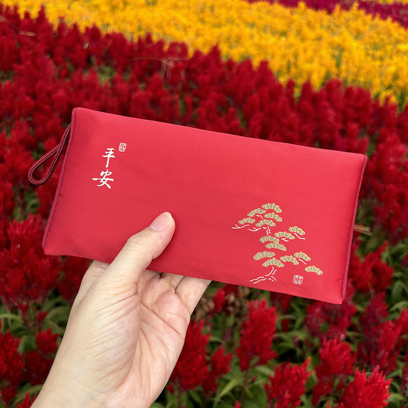 高档中国风万元刺绣布艺红包袋2026新年过年订婚庆礼节日生日通用