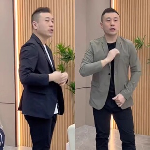 修身 商务西装 轻便单西纯色简约版 春秋款 行政休闲西服潮流 外套男士