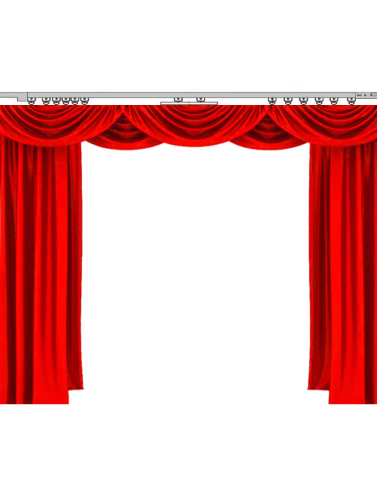 新品电动舞台拉幕机轨道遥控幕布帘开合升降电机对开单开大小型舞