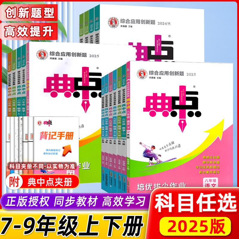 2025版典中点初中教材同步练习册