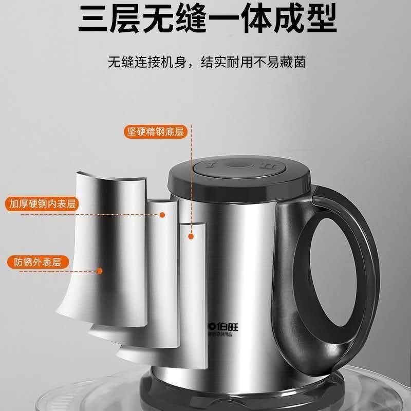 4升全钢电动小型绞肉机伯旺不锈钢饺肉馅机碎菜多功能料理机家用