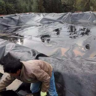 聚乙烯HDPE土工膜鱼塘防渗膜垃圾填埋场1.0mm1.5mm 2mm沼气池黑膜