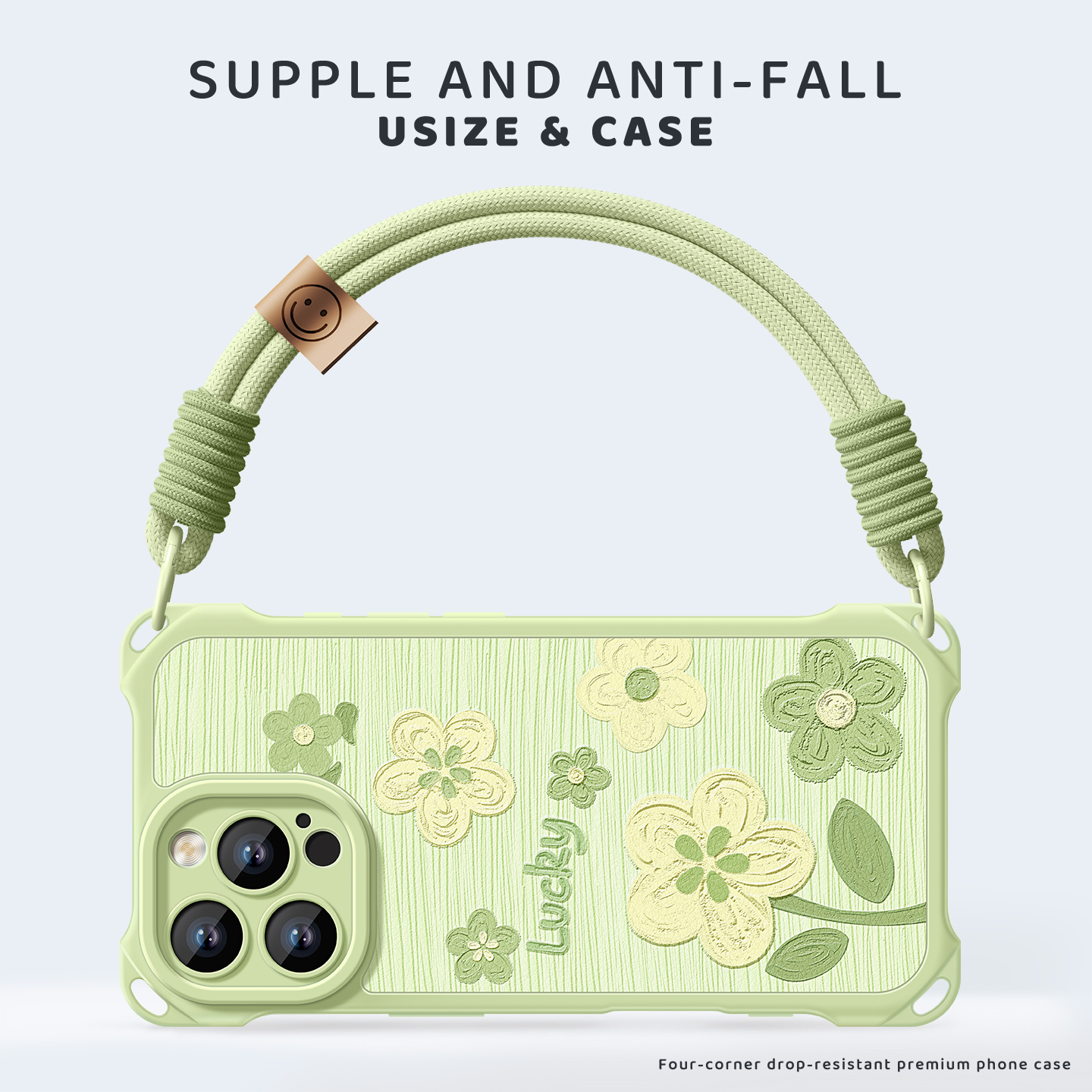 适用苹果17pro手机壳防摔手绳