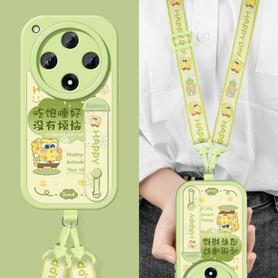 适用oppofindx8手机壳带支架挂绳