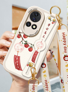 风铃柿子适用华为nova13手机壳新款12活力版保护套nova11se防摔novo8挂脖10se全包9pro挂绳hi软斜挎ultra女款