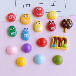 趣味卡通立体m豆贴纸水杯手机壳收纳盒摩托车装饰手工奶油胶DIY