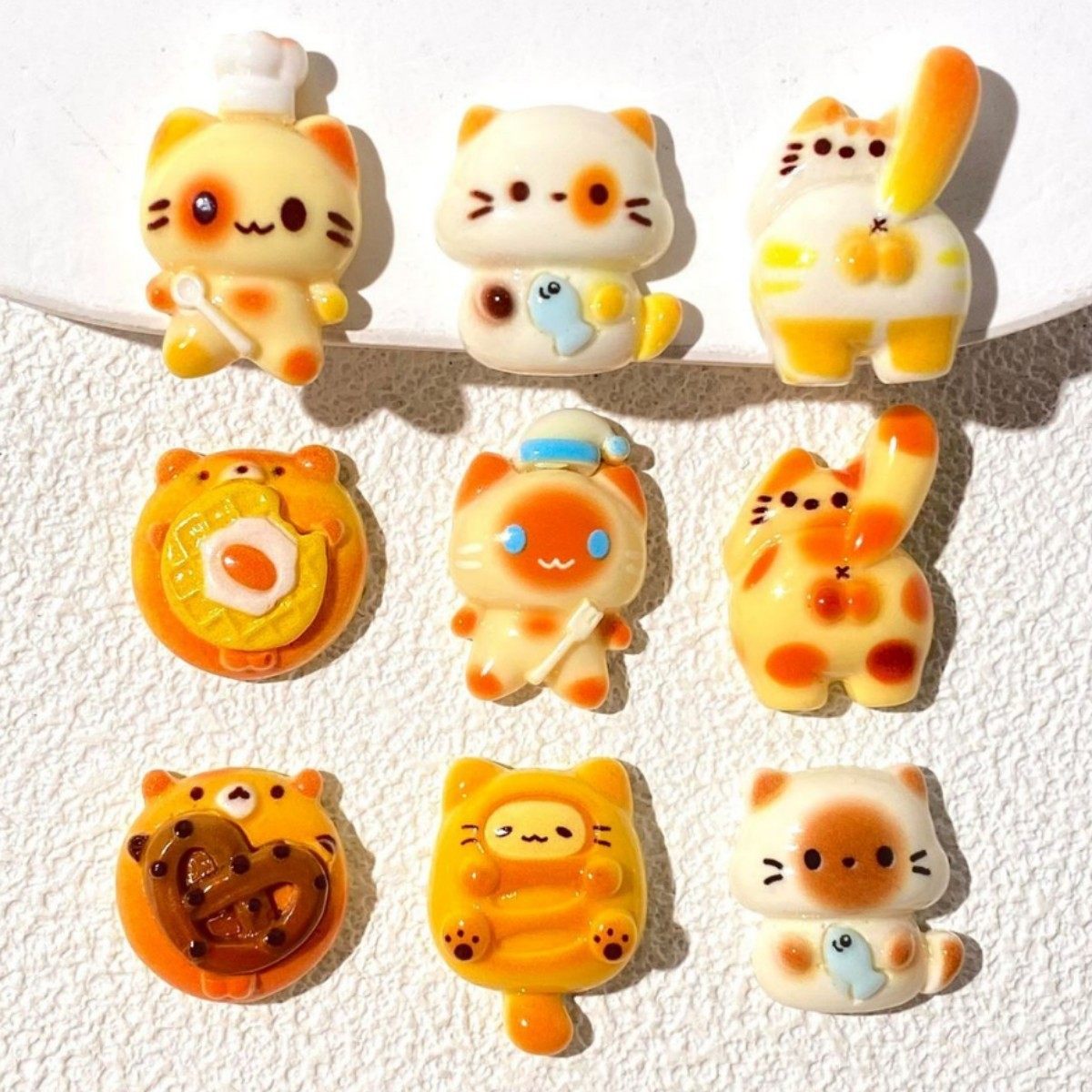 卡通厨师猫咪面包3D立体水杯贴纸中控显示屏贴手工创意贴树脂DIY,玩具/童车/益智/积木/模型,贴纸,淘宝优惠券,粉丝福利购,淘宝优惠卷