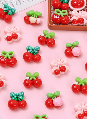 迷你樱桃笑脸3D立体贴纸水杯装饰中控台显示屏DIY立体键盘贴