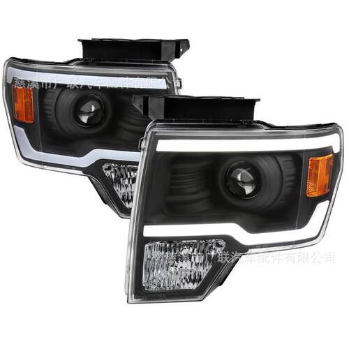 汽车头灯适用于 FORD F150 2009 2014 PICK UP 透镜款汽车前大灯