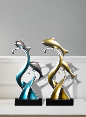 北欧现代简约创意家居摆件树脂动物摆设电视柜酒柜客厅装饰工艺品