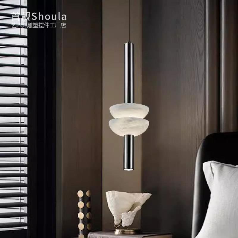 后现代极简北欧云石小吊灯玄关咖啡馆展厅简约餐厅吧台卧室床头灯
