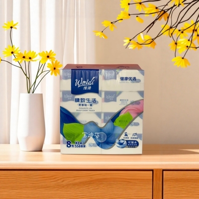 维迪90抽5层印花亲肤木浆细腻