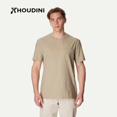 HOUDINI胡丁尼 Cover Tee 守护男户外26夏季防晒圆领清爽短袖T恤