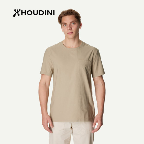 HOUDINI胡丁尼 Cover Tee 守护男户外26夏季防晒圆领清爽短袖T恤