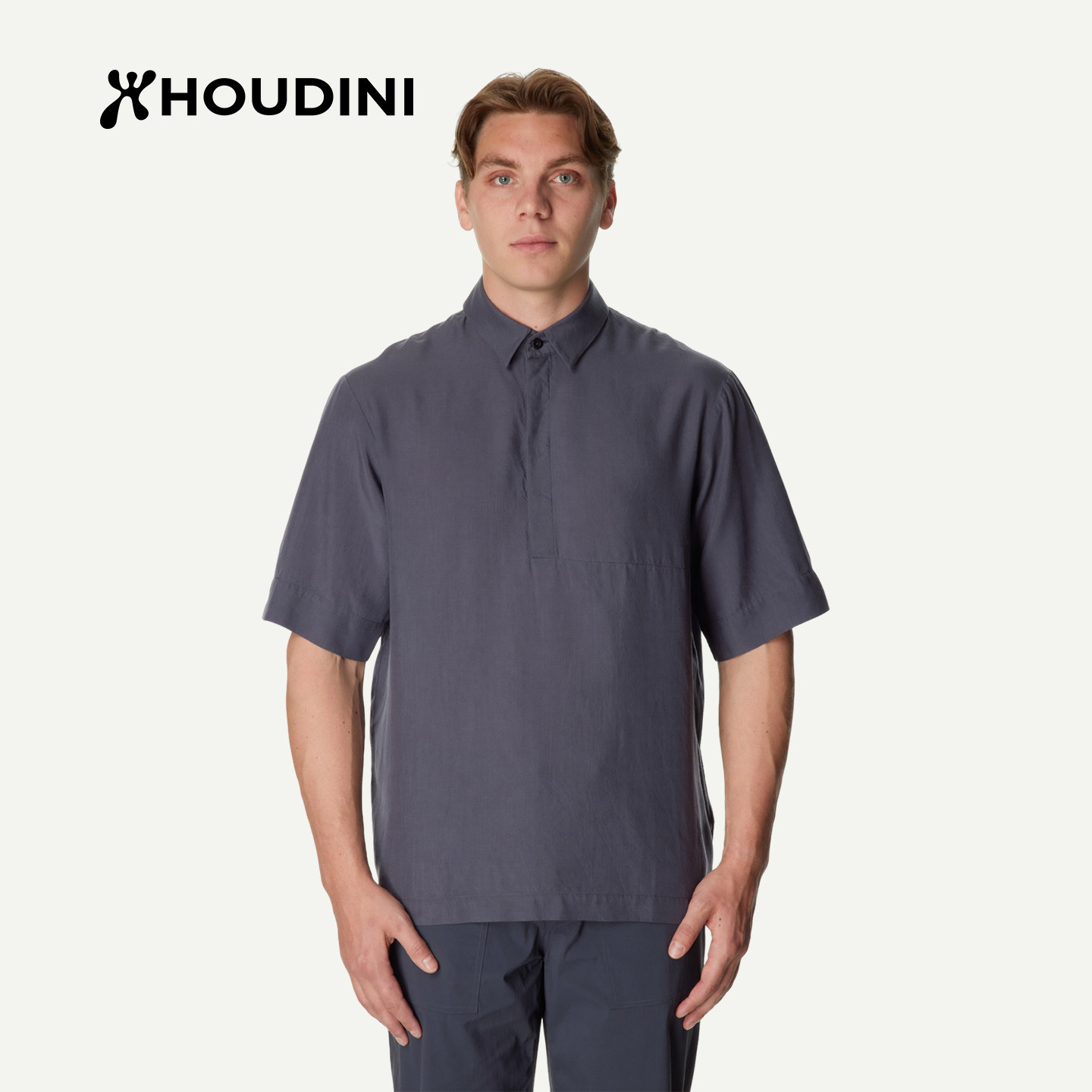 HOUDINI胡丁尼 Tree Polo Shirt 树男户外夏季休闲工装短袖衬衫 - 实物图