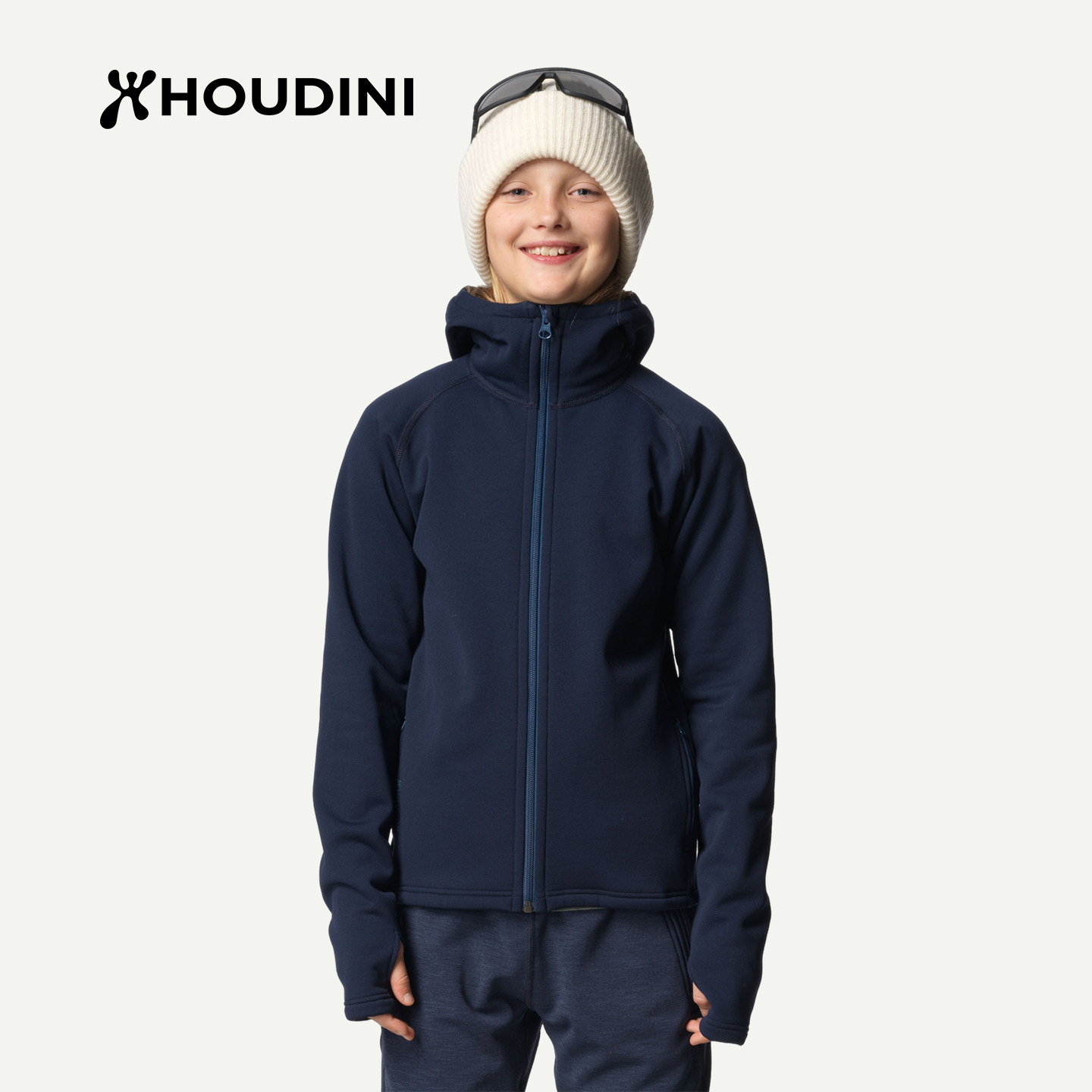 HOUDINI胡丁尼Power Houdi魔术大师秋冬男女儿童保暖抓绒衣外套
