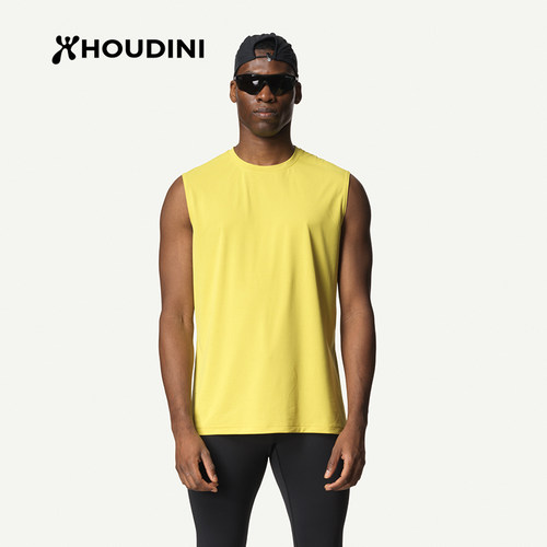 HOUDINI胡丁尼 Pace Air Tank 空速 男户外夏季跑步运动无袖背心
