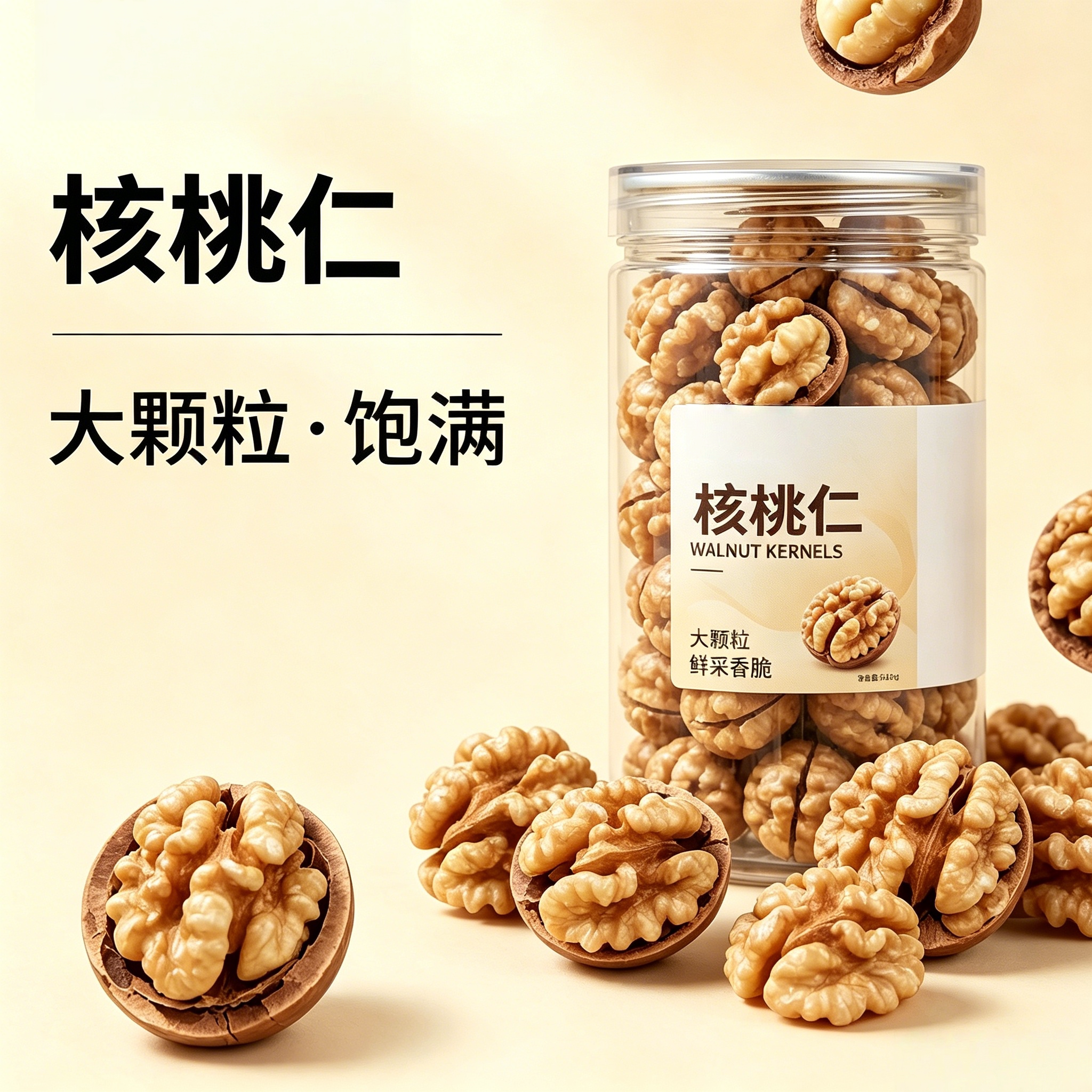 农科院特级核桃仁去皮新货原味无添加新疆阿克苏核桃仁生官方旗舰