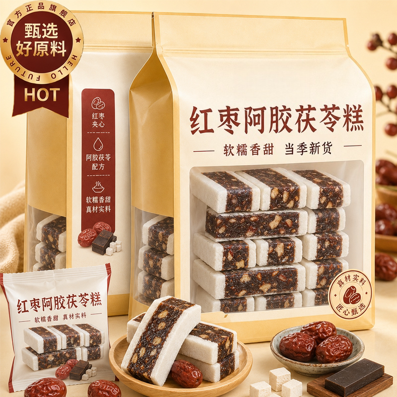 茯苓糕红枣阿胶官方旗舰店正品