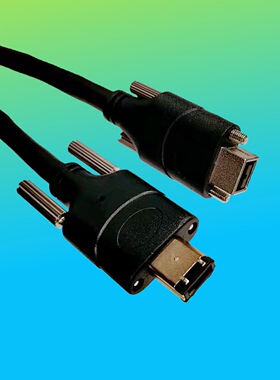 工业相机线高柔高速1394AB电缆视觉连接线IEEE