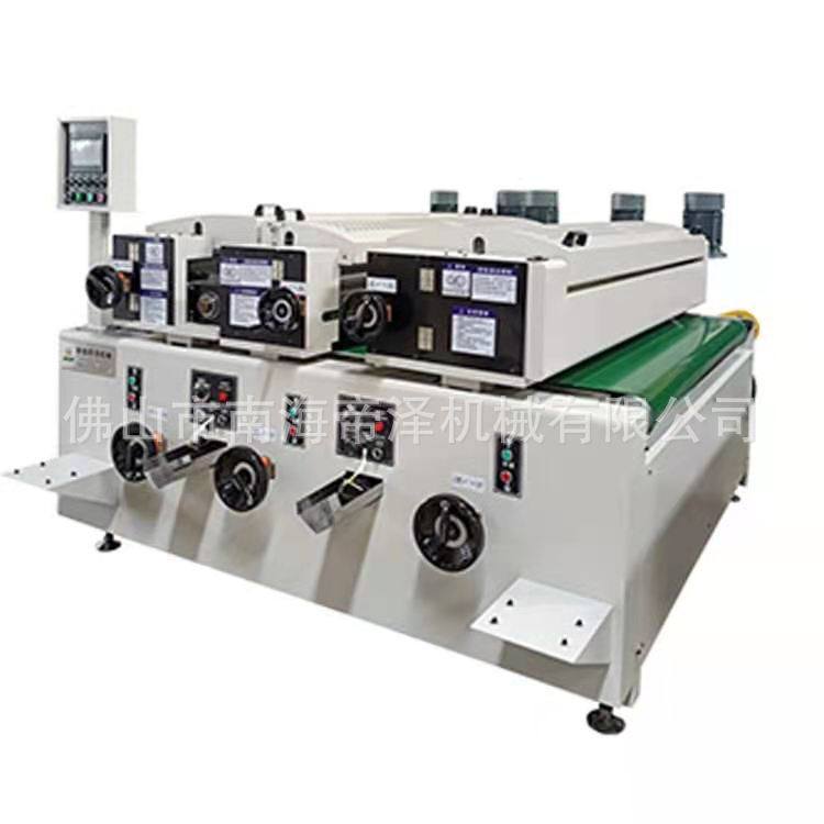 帝泽石塑地板滚涂机 木塑地板 微晶石地板 木纹印刷线 UV辊涂线