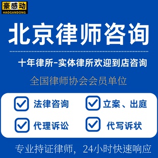 北京律师咨询服务法律咨询律所网上立案起诉状离婚劳动仲裁律师函