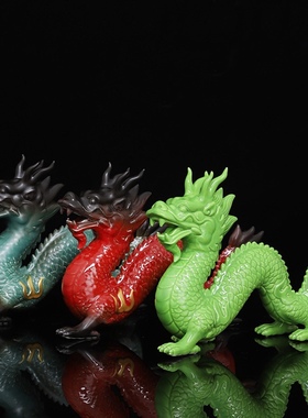 陶瓷珍藏版创意祥龙献瑞摆件家居办公室风水招财龙工艺礼品