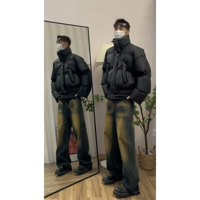 cleanfit高级感立领羽绒服棉男
