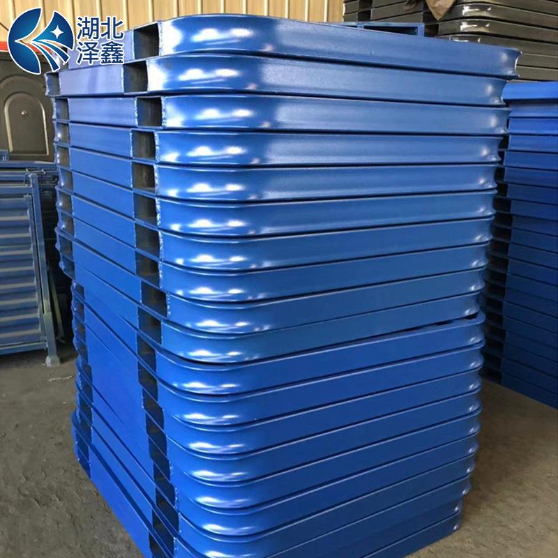 可定川字圆角托盘厂家供应可焊接金属产品商超堆垛用圆角托盘