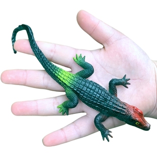 软胶仿真鳄鱼短吻鳄扬子鳄大小号幼儿园儿童玩具吓人爬行动物模型