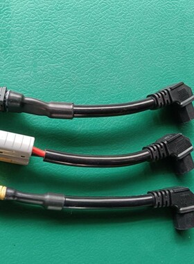 6平方电动车品字插头弯头转xt90安德森qs8-s加粗耐高温电源转换线