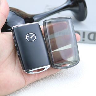 适用马自达钥匙套昂克赛拉cx50阿特兹cx30透明壳汽车用品包扣男女