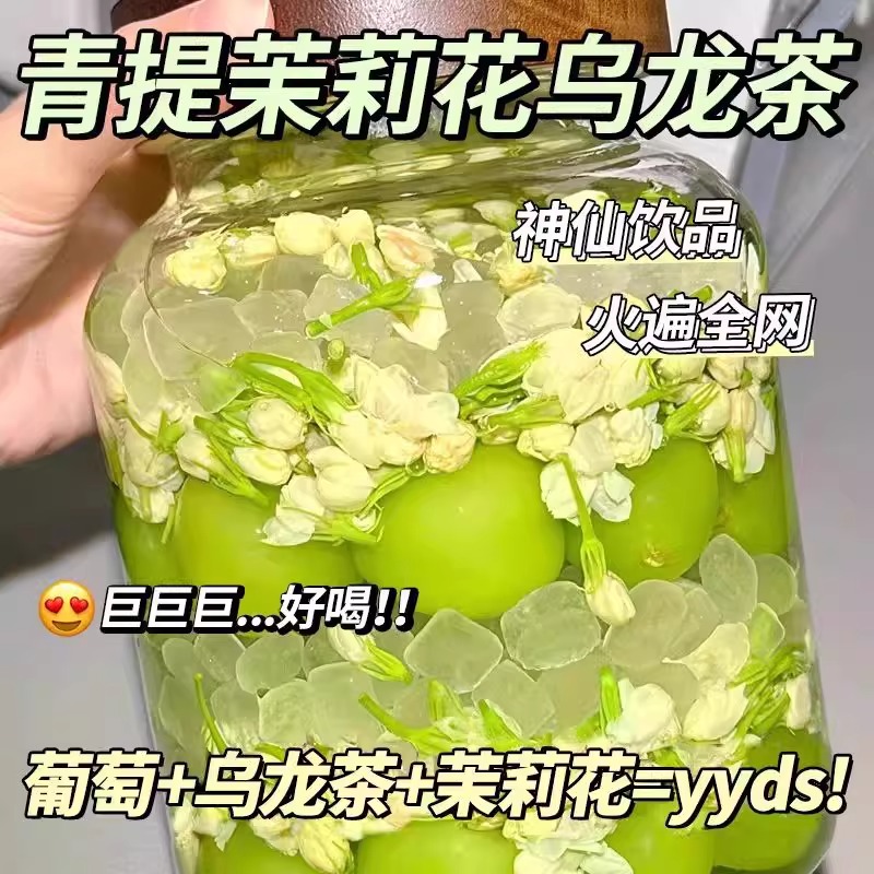 青提茉莉乌龙茶包冷泡绿茶荔枝饮料养生花果茶组合泡水女生喝玫瑰