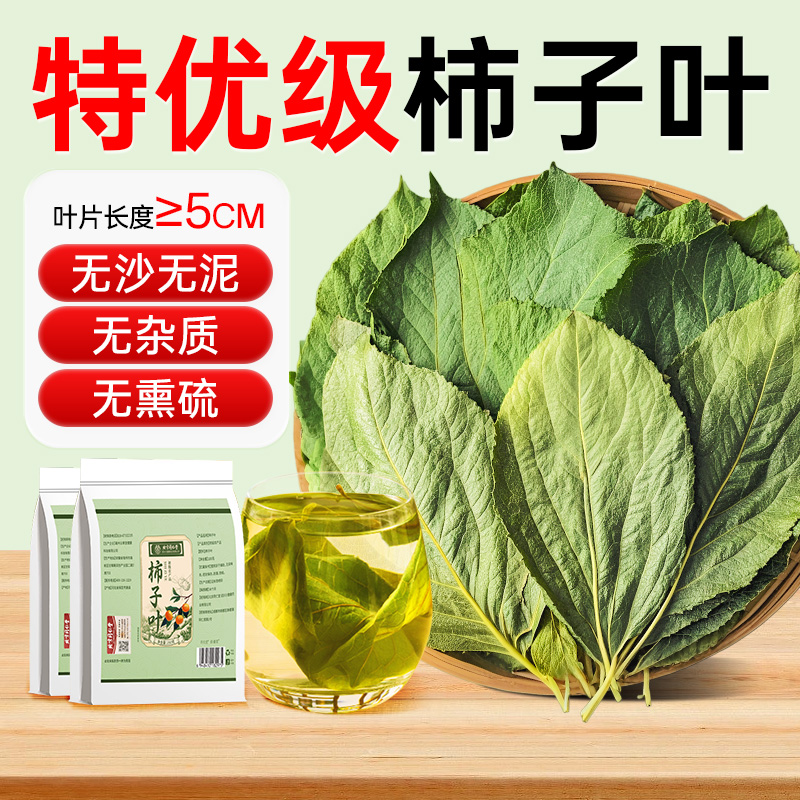 柿子叶茶中药材霜后柿子树叶