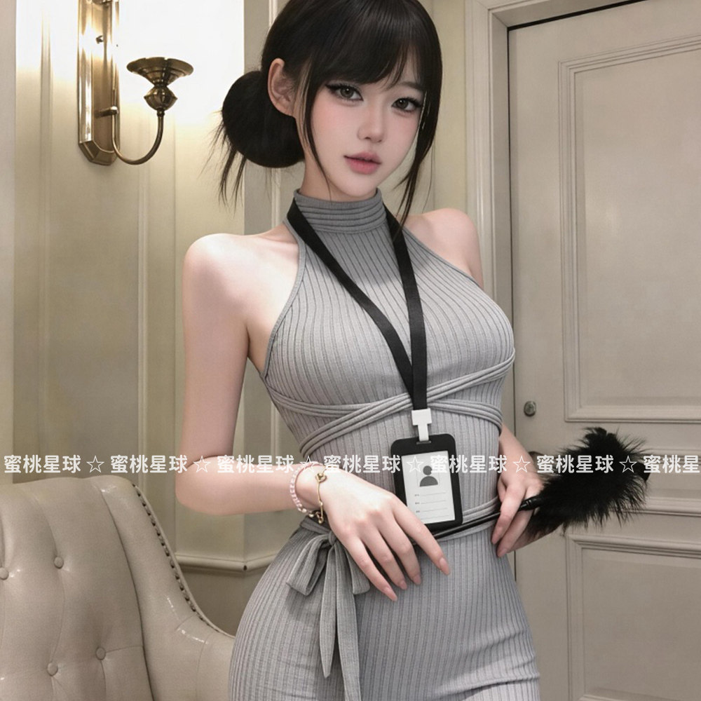 性感修身包臀裙开叉连衣裙大码