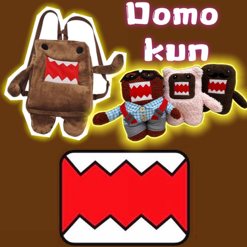 跨境热销动漫多摩君毛绒玩具粉色多摩君domo-kun毛绒玩具公仔批发