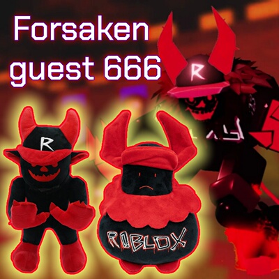 新品Roblox Forsaken guest 666 游戏周边毛绒玩偶公仔男生礼物